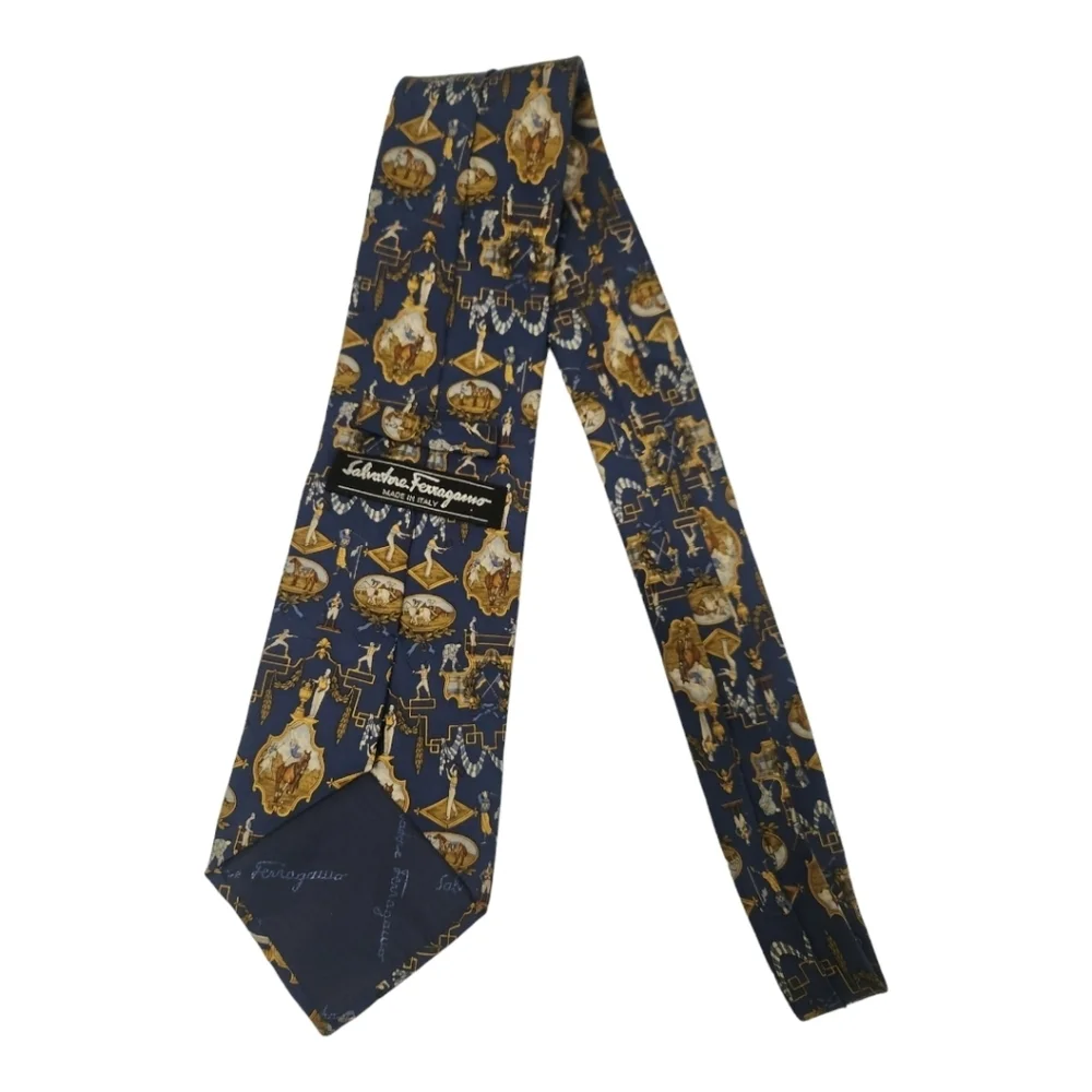Ferragamo silk‎ tie New